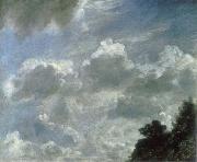 John Constable Study of clouds at Hampstead painting